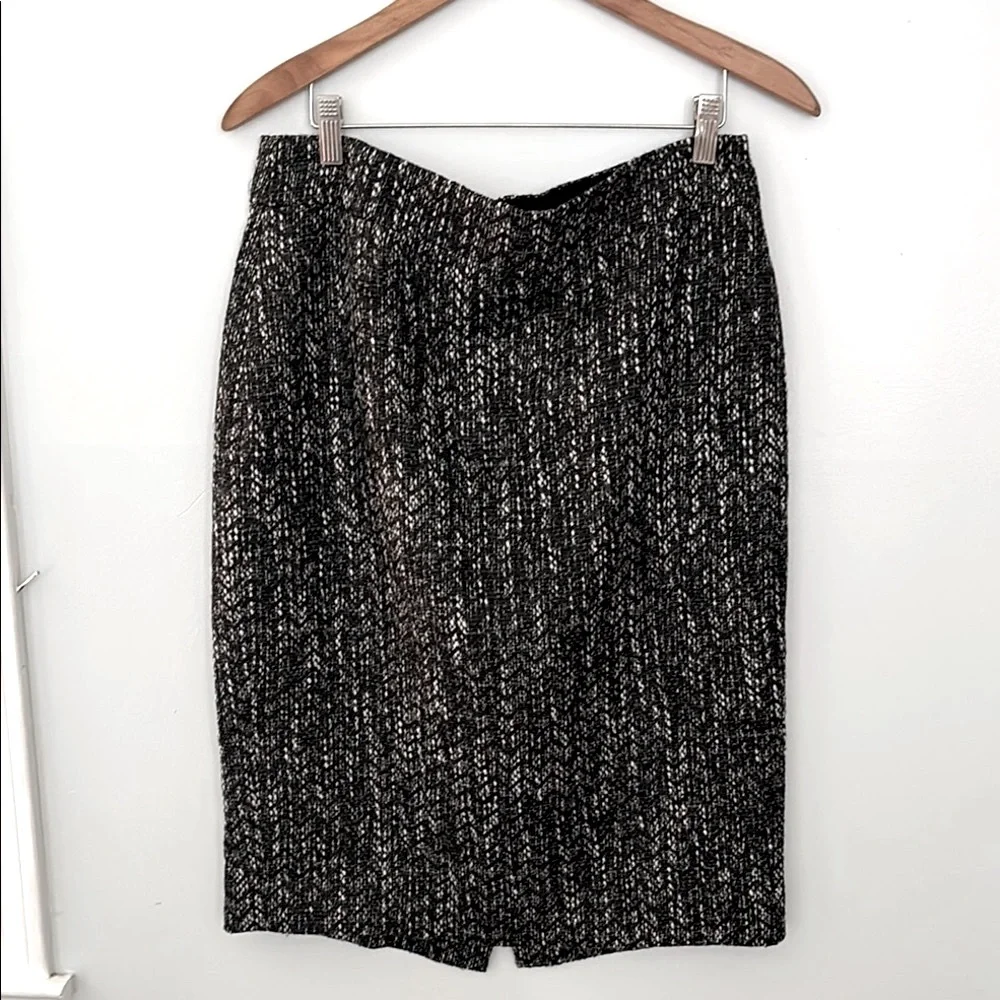 J Crew no. 2 Pencil‎ Tweed pencil  Black and White Women's Skirt Size 10
